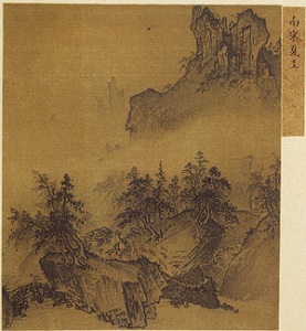 Mountain Market in Clearing Mist, by Xia Gui (c. 1195–1230) Song Dynasty (1127–1279). Ink on silk