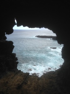 The cave was used as a place of refuge for ancient Rapa Nui people