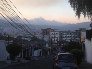 Its so hot here, the mountains are catching fire. 